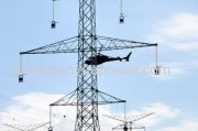 There are how many methods to install the overhead power lines transmission conductors?