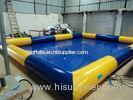 Blue huge Inflatable Water Toys , Water Pool Aqua Park Facilities