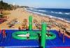 Newest Extreme Sport Beach Inflatable Water Toys , Volleyball Court