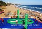 Newest Extreme Sport Beach Inflatable Water Toys , Volleyball Court