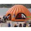 Orange Inflatable Party Tent For Leisure , House Shade Inflatable Wedding Tent