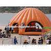 Orange Inflatable Party Tent For Leisure , House Shade Inflatable Wedding Tent