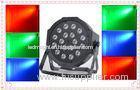 Plastic 1W / 3W*18Bulbs Brightness LED Flat Par Lights For Family Party