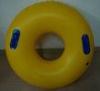 Yellow PVC Inflatable Swim Ring For Children , Safe baby Floating Ring