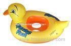 Cute Safety kids Inflatable Duck Swim Ring , inflatable toys for swimming pools