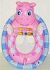 Custom Lovely animal shape Inflatable Swim Rings For Children , pvc swimming pool float