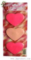 heart shape adhesive memo/sticky notes