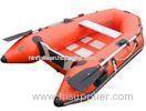 Durable small fishing 0.9mm PVC Inflatable Boat , inflatable rubber motor boat Red