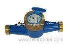 Multi Jet Liquid Sealed Brass Water Meter , Vane Wheel Cold Water Meter with OEM