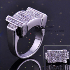 alloy jewelry set in cubic zirconia micro pave handmade crafts