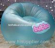 Blue PVC Modern Inflatable Furniture Single Sofa with pattern printing