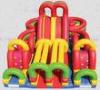 Commercial Grade PVC Inflatable Sports Games , Obstacle Course Tunnel For Children