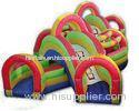 Kids Blow Up Commercial Inflatable Sports Game , Obstacle Course Tunnel Games
