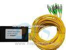 1x16 PLC Optical Fiber Splitter Low Insertion Loss With 1260nm - 1650nm Wavelength