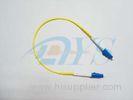 LC - LC Yellow Plastic Optical Fiber Patch Cord With Single Mode / Multimode