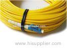 Single Mode 9/125 Simplex Optical Fiber Patch Cord With LSZH / OFNR / PVC Jacket