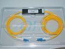 1*2 LC - LC Optical Fiber Splitter , Single Mode Three Window Fused Coupler