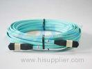 40G OM3 MPO- MTP Optical Fiber Patch Cord / Fiber Optic Jumper , Waterproof