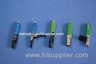 High Reliability Single Mode Standard SC 0.9mm Dia. And 9 / 125um Optical Fiber Connectors