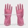 Women / Man Cycling Household Latex Gloves With dip flocklined