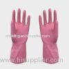 Women / Man Cycling Household Latex Gloves With dip flocklined