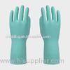 Household Latex Gloves With straight cuff , Fish scale grip waterproof gloves