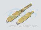 SC / APC Simplex Multi Mode Optical Fiber Connectors With Low insertion Loss