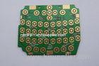 Custom Flash Gold Green Prototype PCB Boards Fabrication , Copper Clad PCB Board
