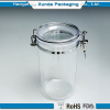 Transparent plastic airtight container