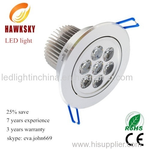 High watt 7w led spotlight manufacturer factory wholesale