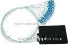 Optic PLC Splitter For FTTX / LAN , ABS moudle passive optical splitter