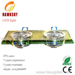 High light 6w crystal led ceiling lamp manufacturer factory wholesaler
