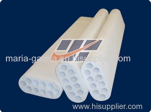 ten hole corundum tube pipe