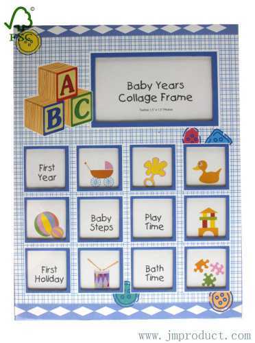 baby years collage frame