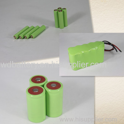 4.8v 600mah ni-mh aaa battery pack