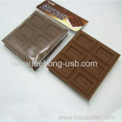 branded chocolate note book