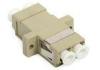 Duplex LC MM Fiber Optical Adapter with Beige Color for FTTX Distribution