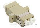 Duplex LC MM Fiber Optical Adapter with Beige Color for FTTX Distribution