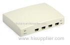 FTTH / FTTx Plastic 4 cores Fiber Optic Distribution / Terminal box