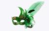 Customized Gorgeous Green Feather Masquerade Mask For Women
