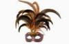 Mardi Gras / Christmas Carnival Party Colombina Masks With Feather