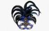 Mens Masquerade Ball Mask , Venetian Mask With Metal Ornament