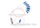 Mini SC / PC Fiber Optical PLC Splitter 1X4 / 1X64 for Passive optical network CATV