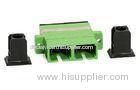 Ceramic / P.B Duplex Fiber Optic Adapter , SC APC Green Optical network Adapter