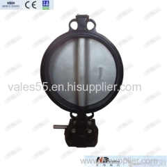 Cast iron wafer butterfly valve