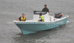 Liya fiberglass fishing boat 7.6m