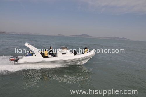 rigid inflatable boat fiberglass boat CE boat power boat