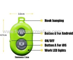 Self-timer Portable Wireless Bluetooth Remote Shutter Green for IOS Android iPhone Samsung Sony HTC