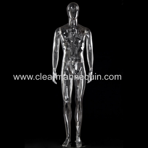 Transparent man full body plastic mannequin