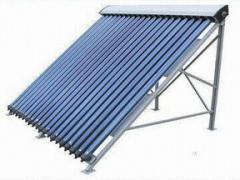 Pressurized evacuated tube solar water heater